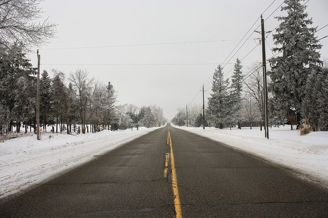 zimní silnice